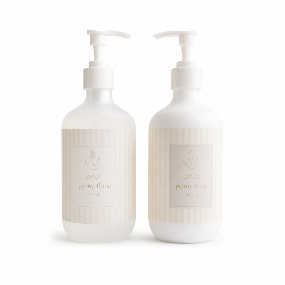 Evergreen Collection 500ml Handwash & Lotion Set 2pk - PEONY FLORAL